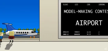 Banner Announcement of the Model-Making Contest: Airport