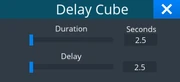 Current Delay Cube Setting
