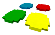 Team pressure plates next to each other