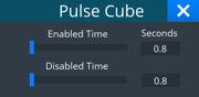 Current Pulse Cube Setting