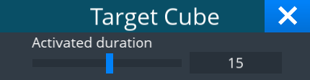 Current Target Cube Setting