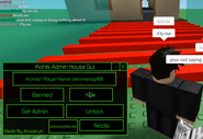 An player using the gui.