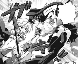 dueling Kan'u in Koihime†Musou manga