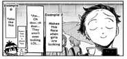 How Kometani acted in his second year of junior high school.