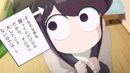 Shouko wondering what she should write.