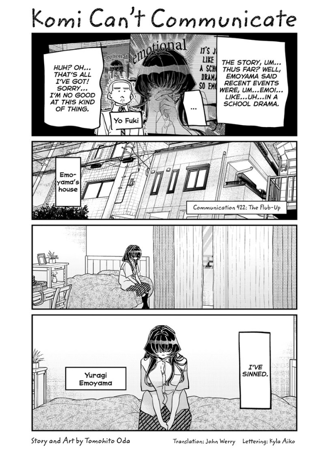 DISC] Komi Can't Communicate Ch. 419 (Viz) : r/manga