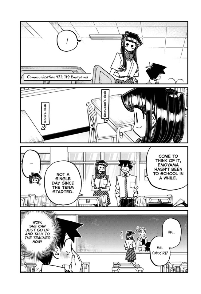 Komi-san wa Komyushou Desu Manga Chapter 401