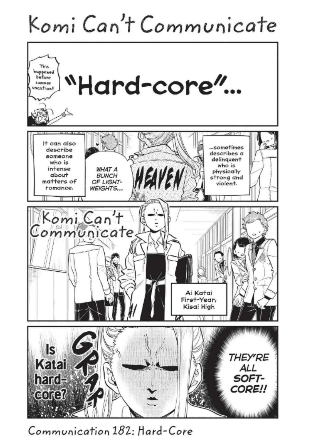 This is an intense manga., Komi Can't Communicate