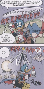 Το ατομικό ελικόπτερο, όπως εμφανίζεται στην ίδια ιστορία