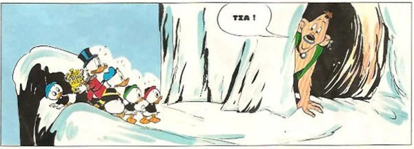 Το Γιέτι ανακαλύπτει ότι τα παπιά πάνε να διαφύγουν...