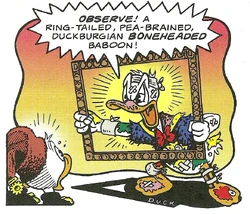 Το D.U.C.K., όπως το είχε τοποθετήσει, αρκετά εμφανώς, ο Ρόσα.