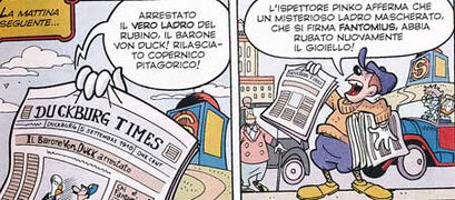 Fmb.jpg (44 KB) Το θησαυροφυλάκιο στην ιστορία Il nobile dietro la maschera (Ο Αριστοκράτης Πίσω από την Μάσκα), που διαδραματίζεται το 1910, 8 μόνο χρόνια μετά την άφιξη του Σκρουτζ στη Λιμνούπολη και το χτίσιμο του θησαυροφυλακίου του