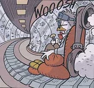 Η ιπτάμενη πολυθρόνα, όπως εμφανίζεται στην ίδια ιστορία