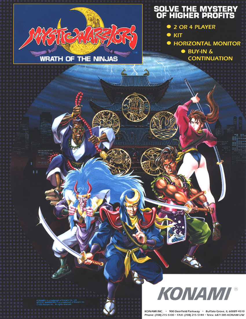 Mystic Warriors: Wrath of the Ninjas | Konami Wiki | Fandom