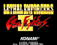 Lethal Enforcers II (arcade) - 09.png (21 KB) Title screen (arcade)