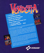 North American arcade flyer (back)
