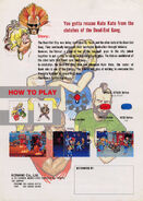 European arcade flyer (back)