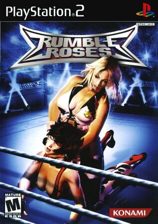 【希少品】ランブルローズ　両面ポスター　PlayStation2 KONAMI PS2 Rumble Roses Sony PlayStation 2 Video Game Import JAPAN