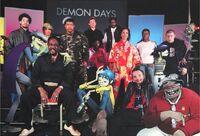 Damon with the Demon Days live band