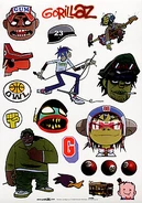Stickers for the Music Video in a Dazed Magazine