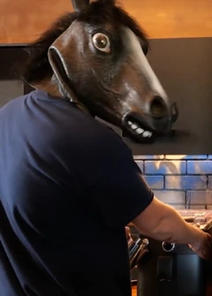 Horse masked-man