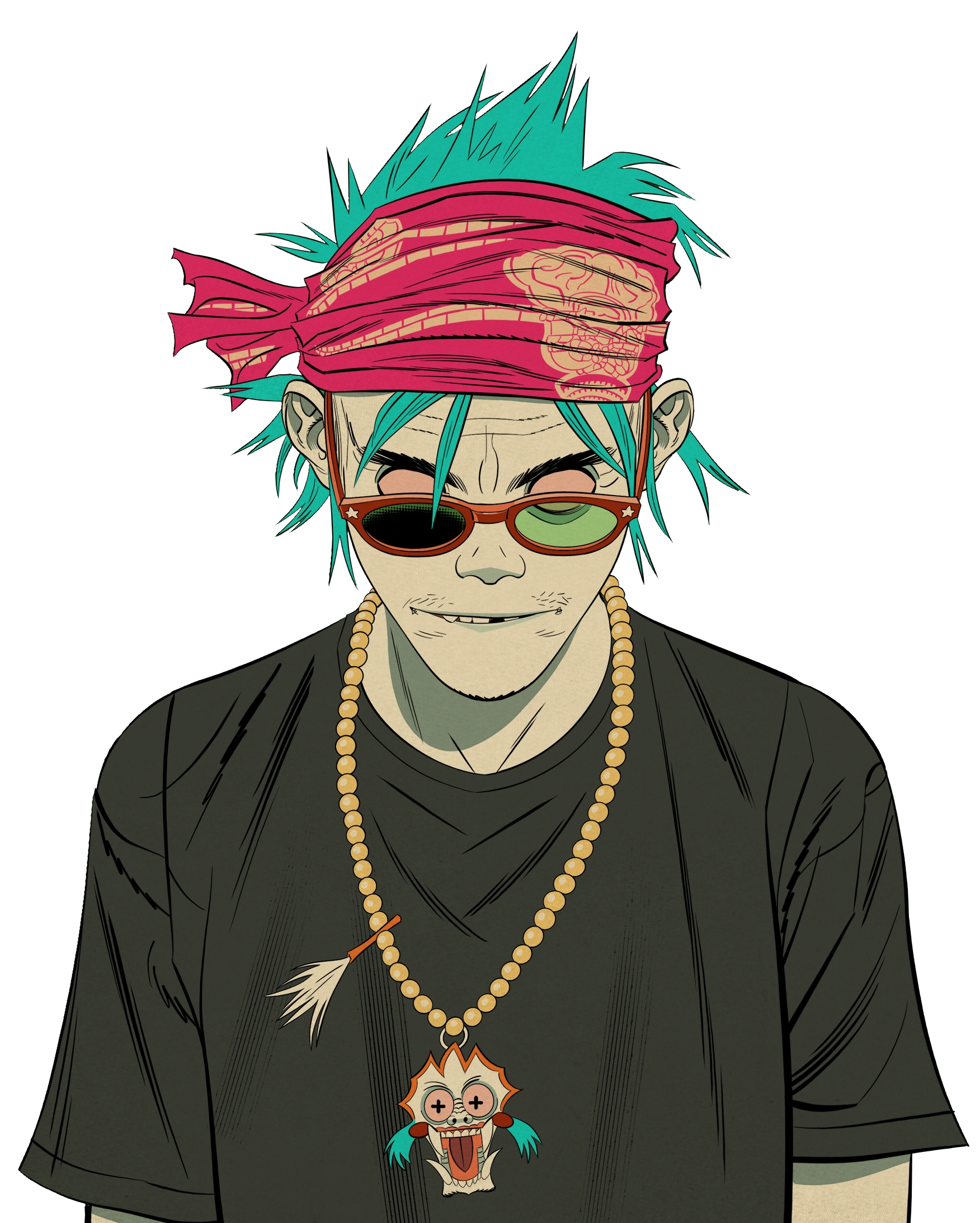 2-D | Gorillaz Wiki | Fandom, image size:1752x2186