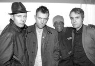 The Good, The Bad & The Queen (from left to right: Paul Simonon, Damon Albarn, Tony Allen, and Simon Tong)