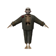 3D Russel model for Día de los Muertos video.