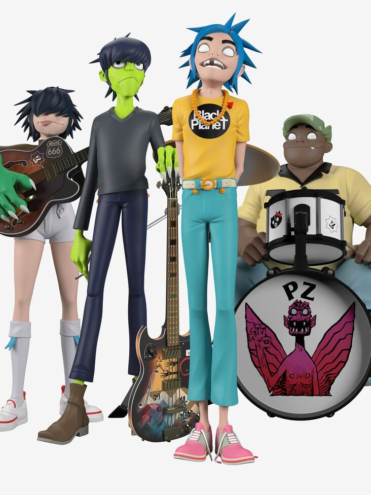 【激レア】ゴリラズ Gorillaz フィギュア white Edition 激レア】ゴリラズ Gorillaz フィギュア white Edition