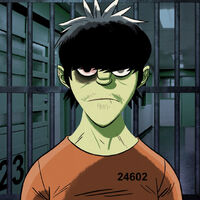 Murdoc in prison.