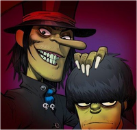 Murdoc and his father, Sebastian Jacob Niccals.