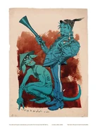 Tank Girl and Booga on the back cover of 21st Century Tank Girl.