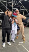 Trueno with Damon and Missy at Quilmes Rock backstage