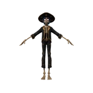 3D 2-D model for Día de los Muertos video.