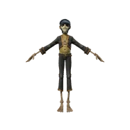 3D Murdoc model for Día de los Muertos video.