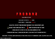 Starting screen with instructions.