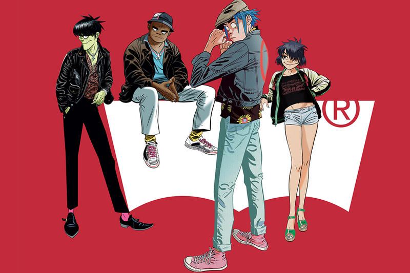 gorillaz x levi's