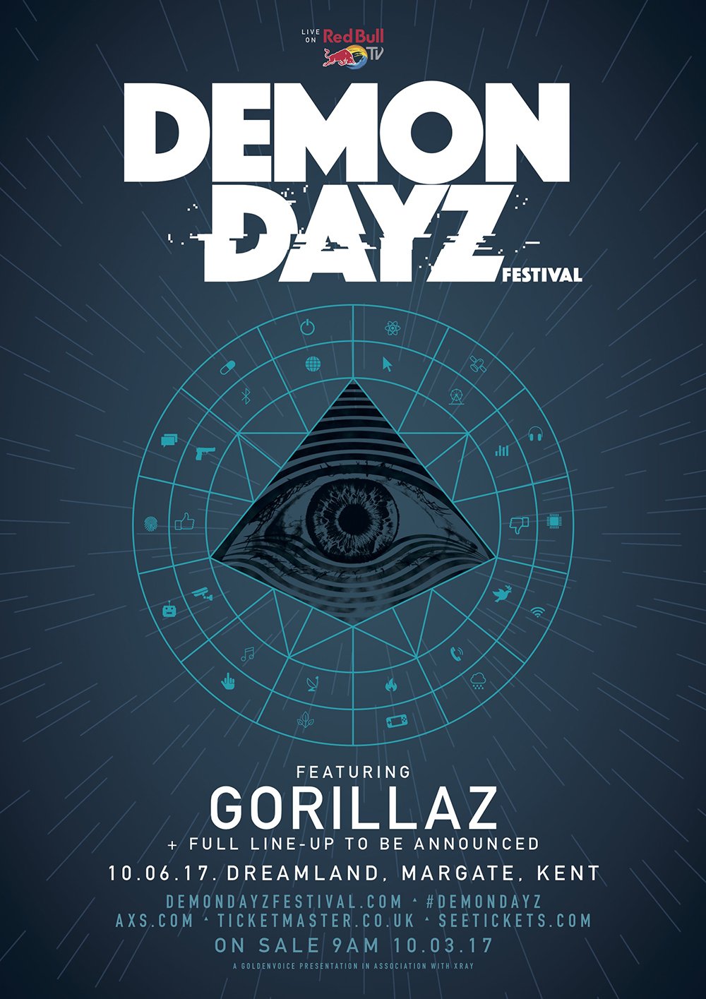 gorillaz demon days live concert poster