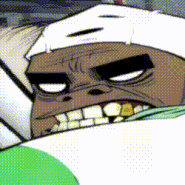 Grrrr by Russel.gif (241 KB) Russel Hobbs growling at Murdoc and the film crew.