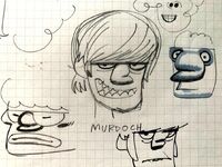 Early concept art for Murdoc