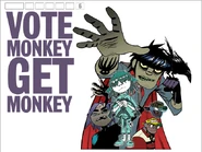 'Vote Monkey Get Monkey' wallpaper