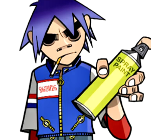 2d gorillaz что с глазами