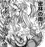 Bungaku Banchou hitting Akira with Jungle Squall