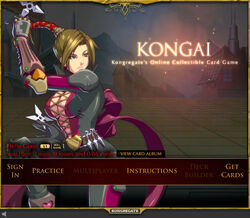 Kongai title screen