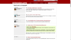 Screenshot of the 'Recent posts' page.