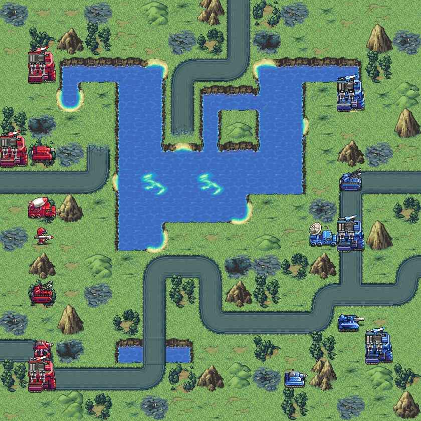 Battalion Vengeance Mission Bonus Map (shown Stealth Tanks)