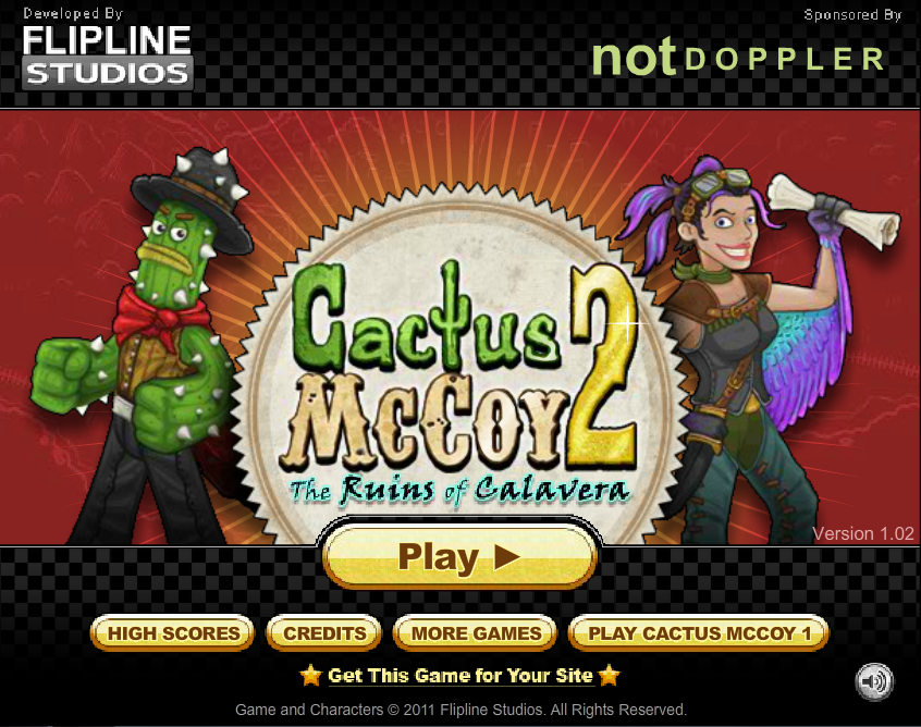 Cactus McCoy 2: The Ruins of Calavera, Free Flash Game