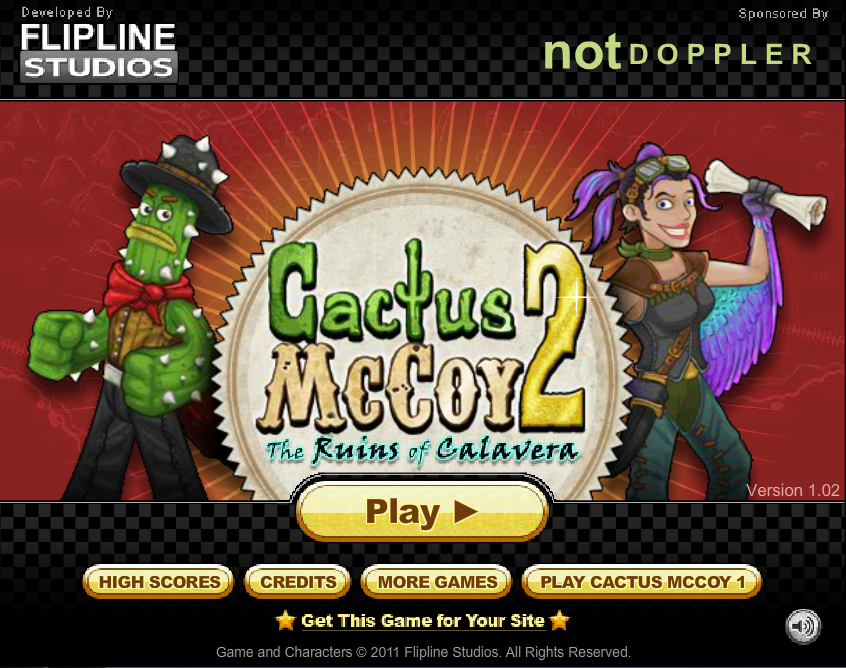 Cactus McCoy 2: The Ruins of Calavera, Free Flash Game, Flipline Studios