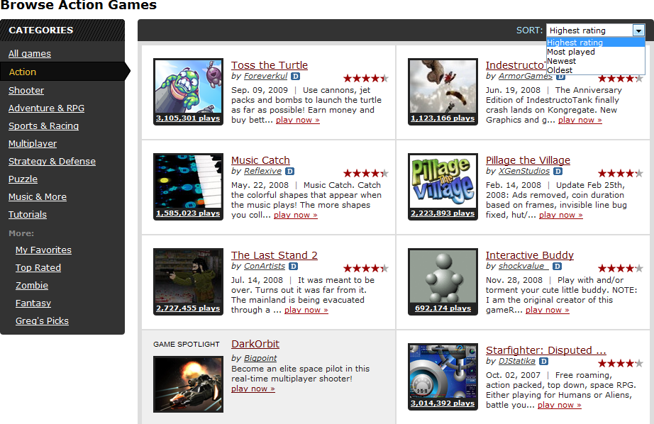 Time Names Kongregate One Of The 50 Best Websites - Game Informer