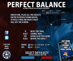 Perfect Balance title screen